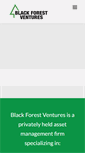 Mobile Screenshot of blackforestventures.com